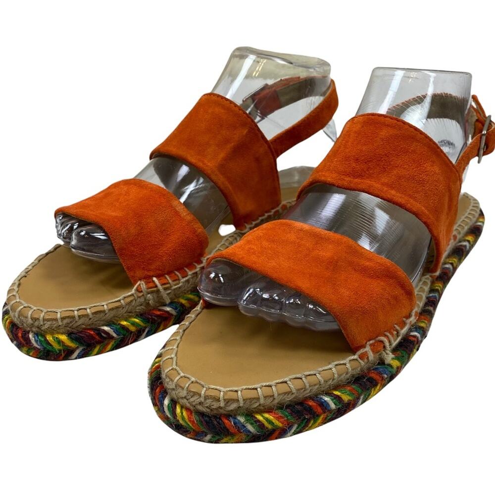 Steven Alan Women’s suede leather Espadrilles Flats Sandals size 8